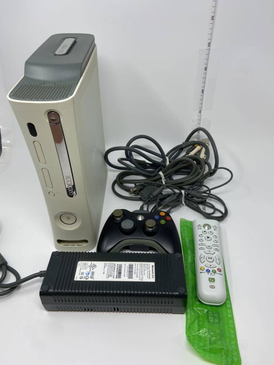 中古 Xbox360 本体セット ゲーム機 純正コントローラー 取扱説明書 エックスボックス 60GB 現状品_画像1