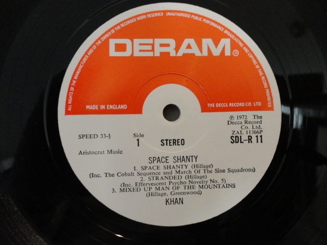 Khan - Space Shanty 見開きジャケット オリジナル原盤 レア プログレッシブ・ロック名盤 LP Deram SDL-R 11 視聴_画像4