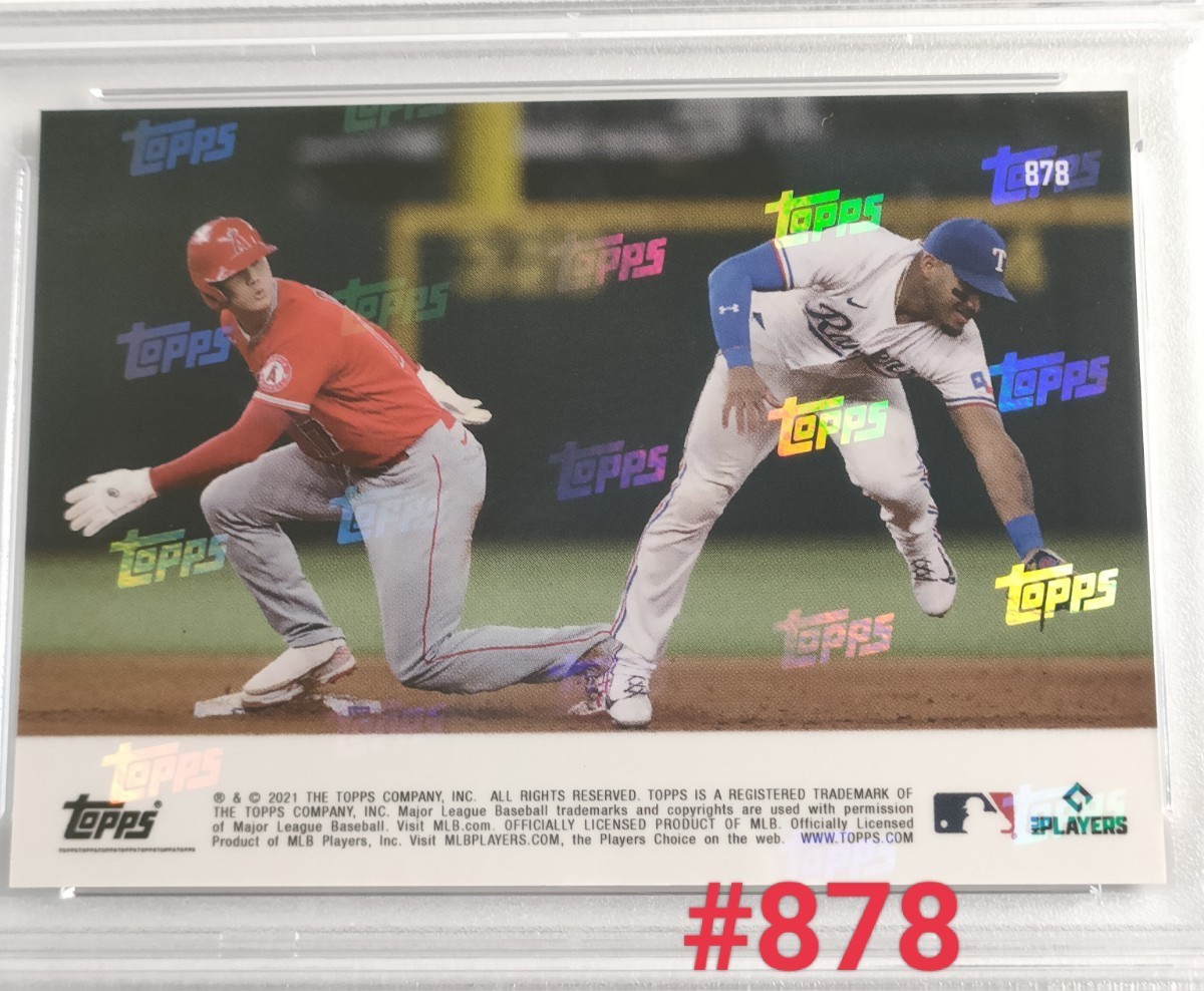 消費税無し 2021 now topps PSA10 #878 MVP 大谷翔平 ohtani Topps