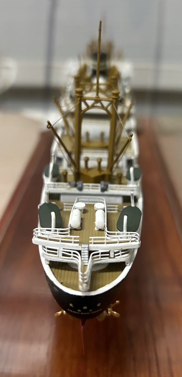 貨客船 愛國丸　小西製作所 KONISHI　1/500 船模型　完成品 ケース付き　中古美品_画像8