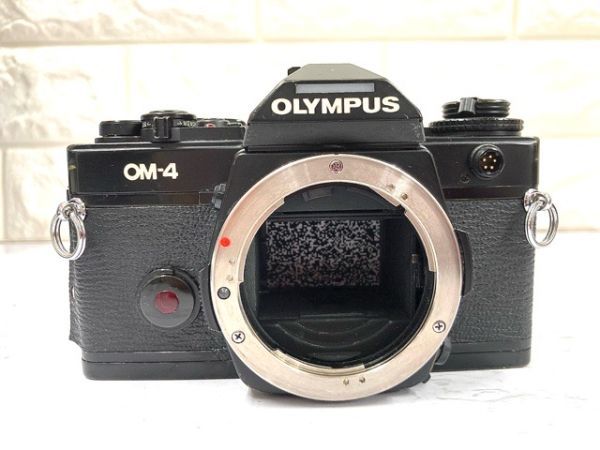 OLYMPUS オリンパス OM-4 マニュアルフォーカス 一眼レフ フィルム カメラ ボディ+マウントアダプター3種 動作未確認 fah 11A400_画像2