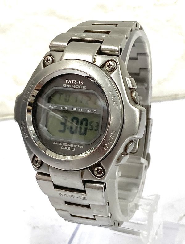 G-SHOCK ジーショック CASIO カシオ 腕時計 MRG-100 MR-G デジタル クォーツ ラウンドフェイス 電池交換済 fah 9YSA445_画像2