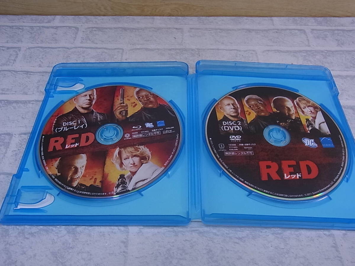 △F/591●洋画Blu-ray Disc☆RED レッド☆ブルーレイ＆DVDセット☆中古品_画像4