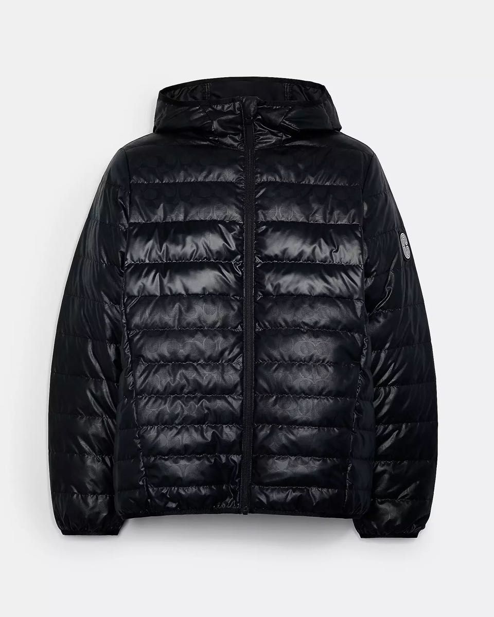 COACH men's パッカブル ダウン ジャケット Lサイズ ブラック 黒 COACH men's パッカブル ダウン ジャケット Lサイズ ブラック 黒