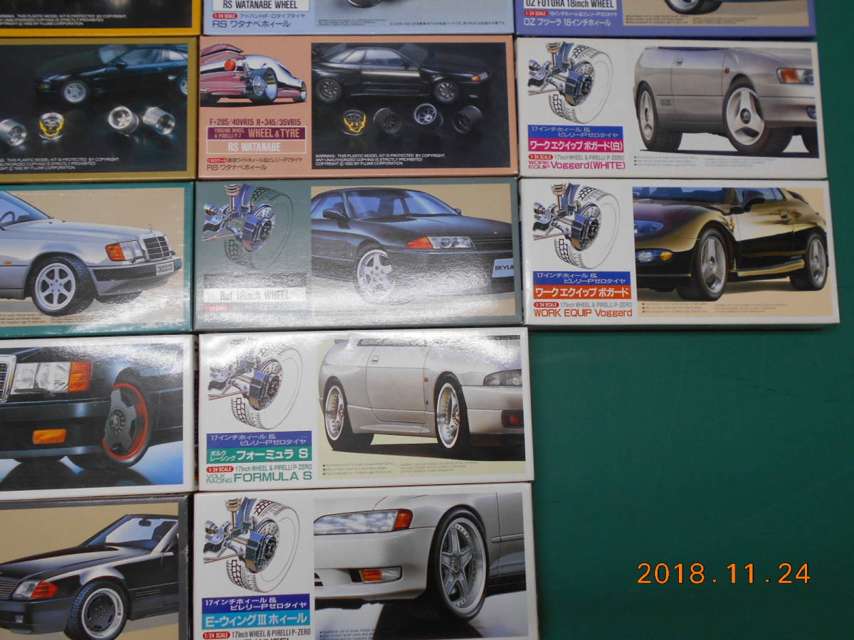 おまけ付1点のみタイヤ＆ホィール　フジミ 1/24 2 CROWN 2800 ROYAL TWINCAM MS123 ワークスフェンダー　選択式　可変シリーズA-6_画像10