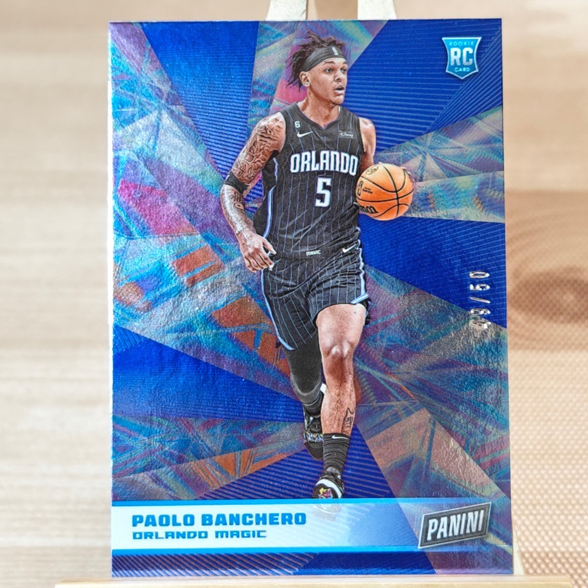 50枚限定 パオロ・バンケロ Paolo Banchero 2022-23 Panini Player of the Day Blue Rookie Card RC SSP 49/50_画像1