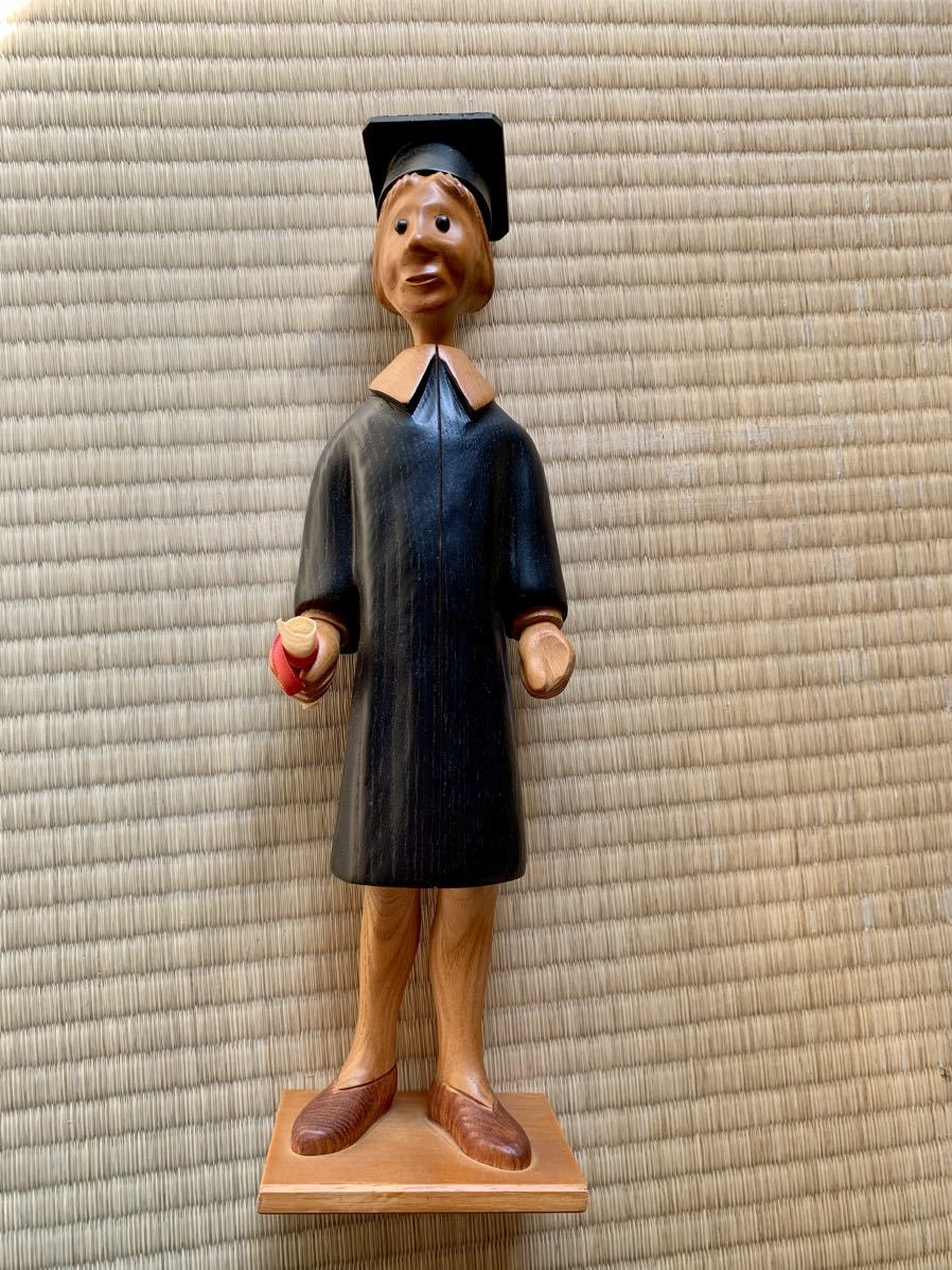 ROMER ロメール　イタリア　木彫り　人形　ヴィンテージ 教授 生徒 ハリーポッター