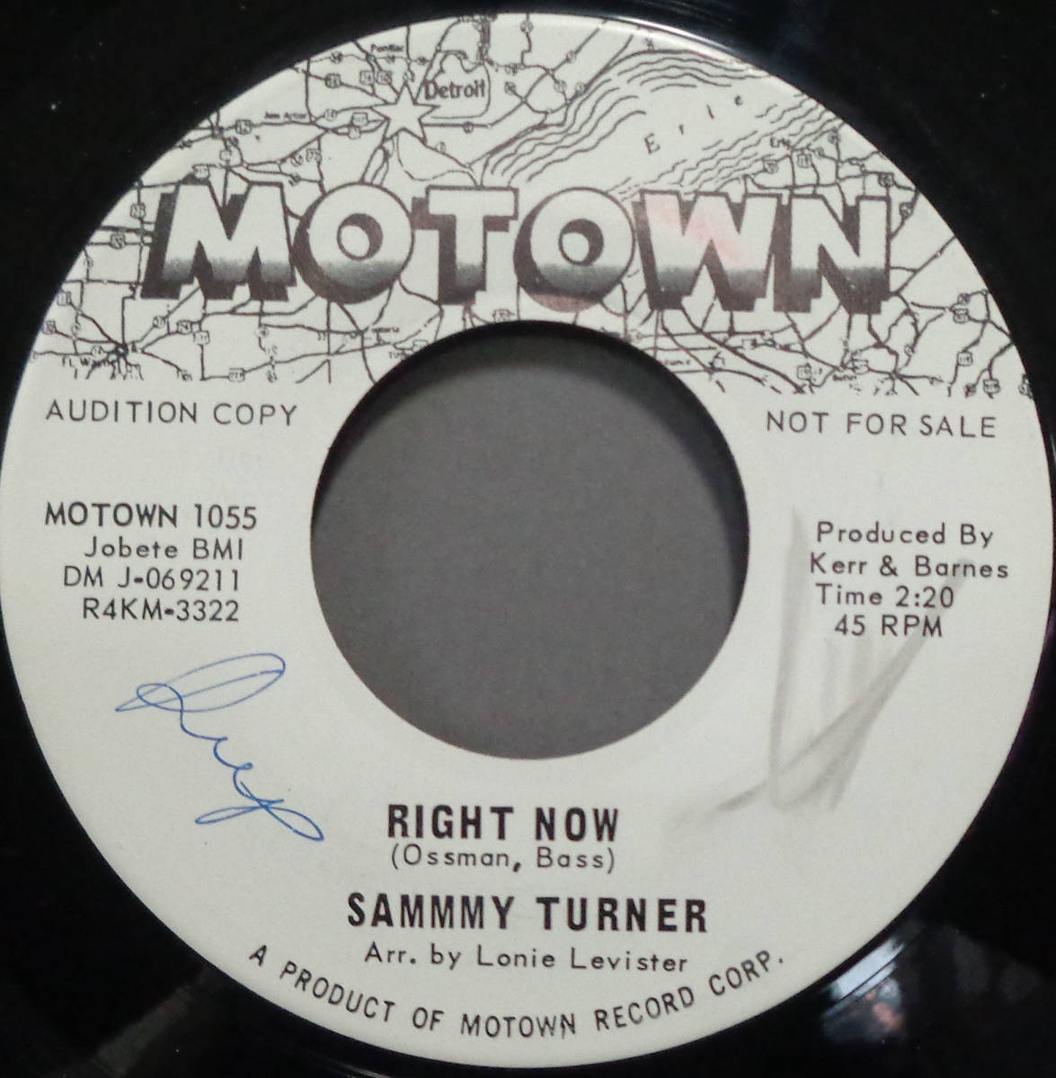 【SOUL 45】SAMMY TURNER - RIGHT NOW / ONLY YOU (s231118017) _画像1