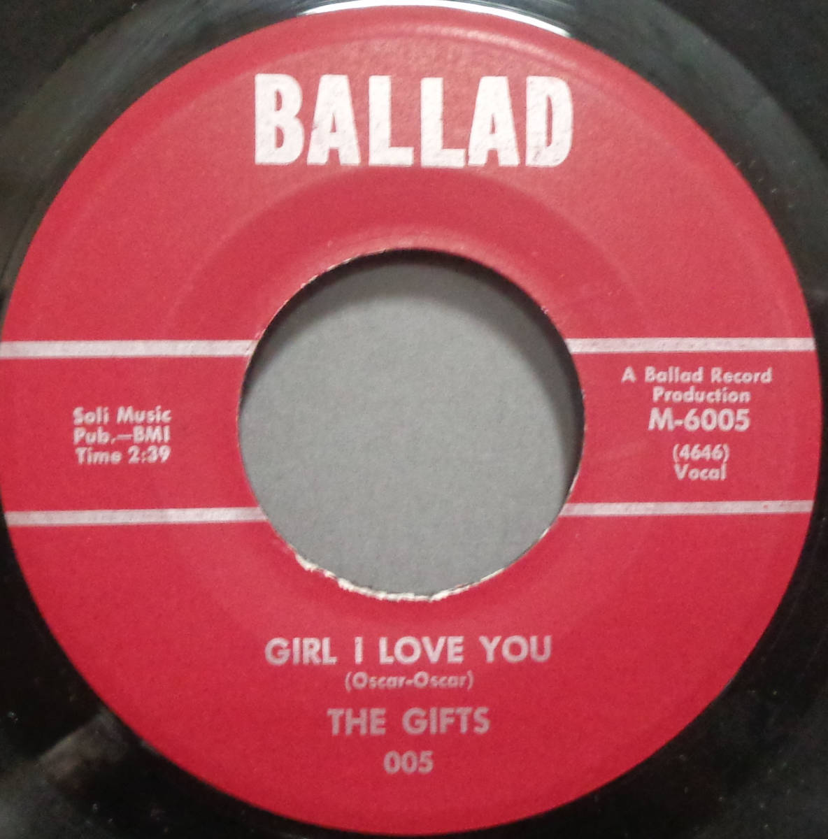 【SOUL 45】GIFTS - GIRL I LOVE YOU / TOO LITTLE AND TOO LATE (s231127036) _画像1