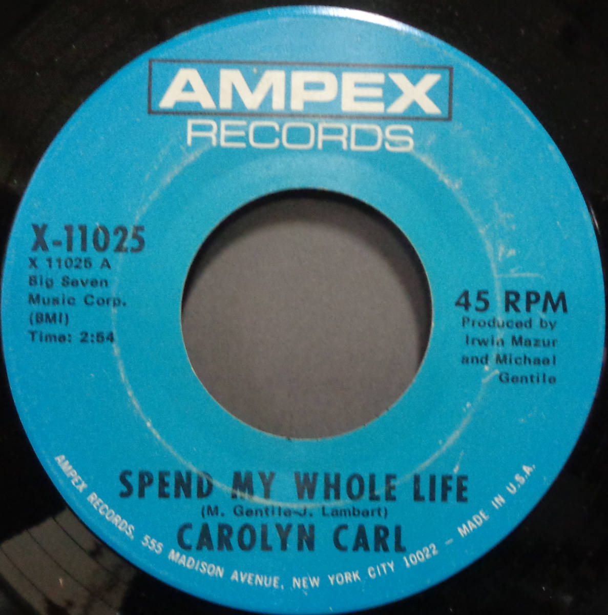【SOUL 45】CAROLYN CARL - SPEND MY WHOLE LIFE / WHAT COULD BE WORSE (s231109016)_画像1