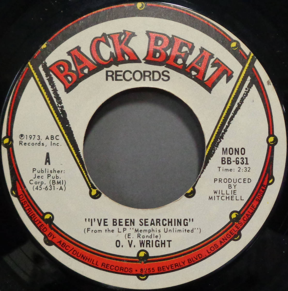【SOUL 45】O.V. WRIGHT - I'VE BEEN SEARCHING / I'M GOING HOME (s231111043)の画像1