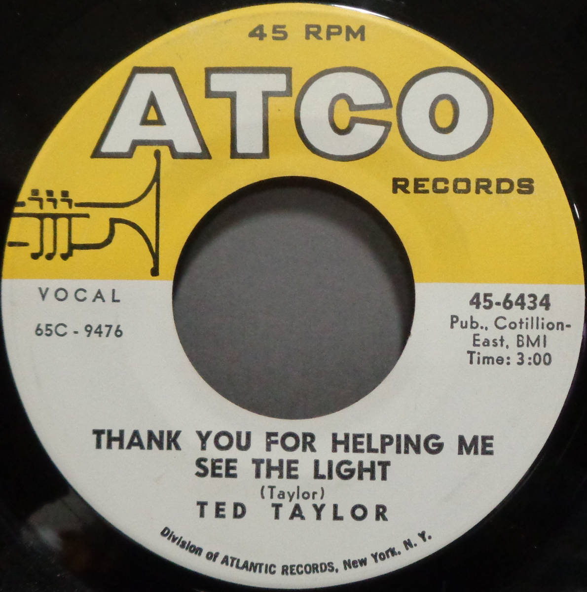 【SOUL 45】TED TAYLOR - THANK YOU FOR HELPING ME SEE THE LIGHT / HELP THE BEAR (s231106014)_画像1