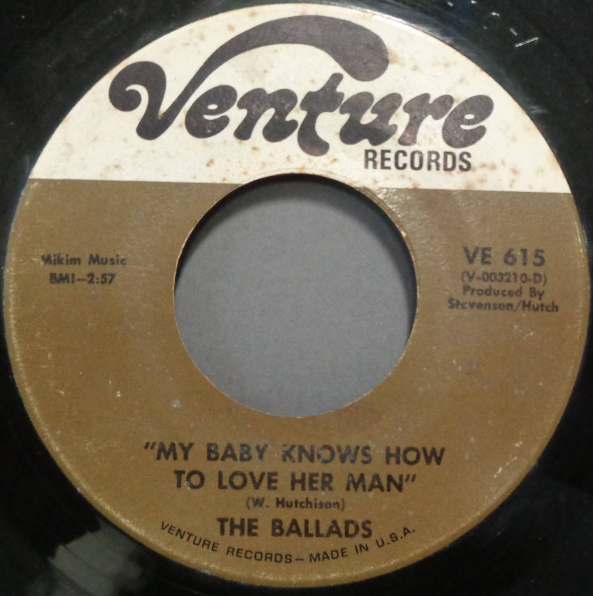 【SOUL 45】BALLADS - MY BABY KNOWS HOW TO LOVE HER MAN / GOD BLESS OUR LOVE (s231118009) の画像1