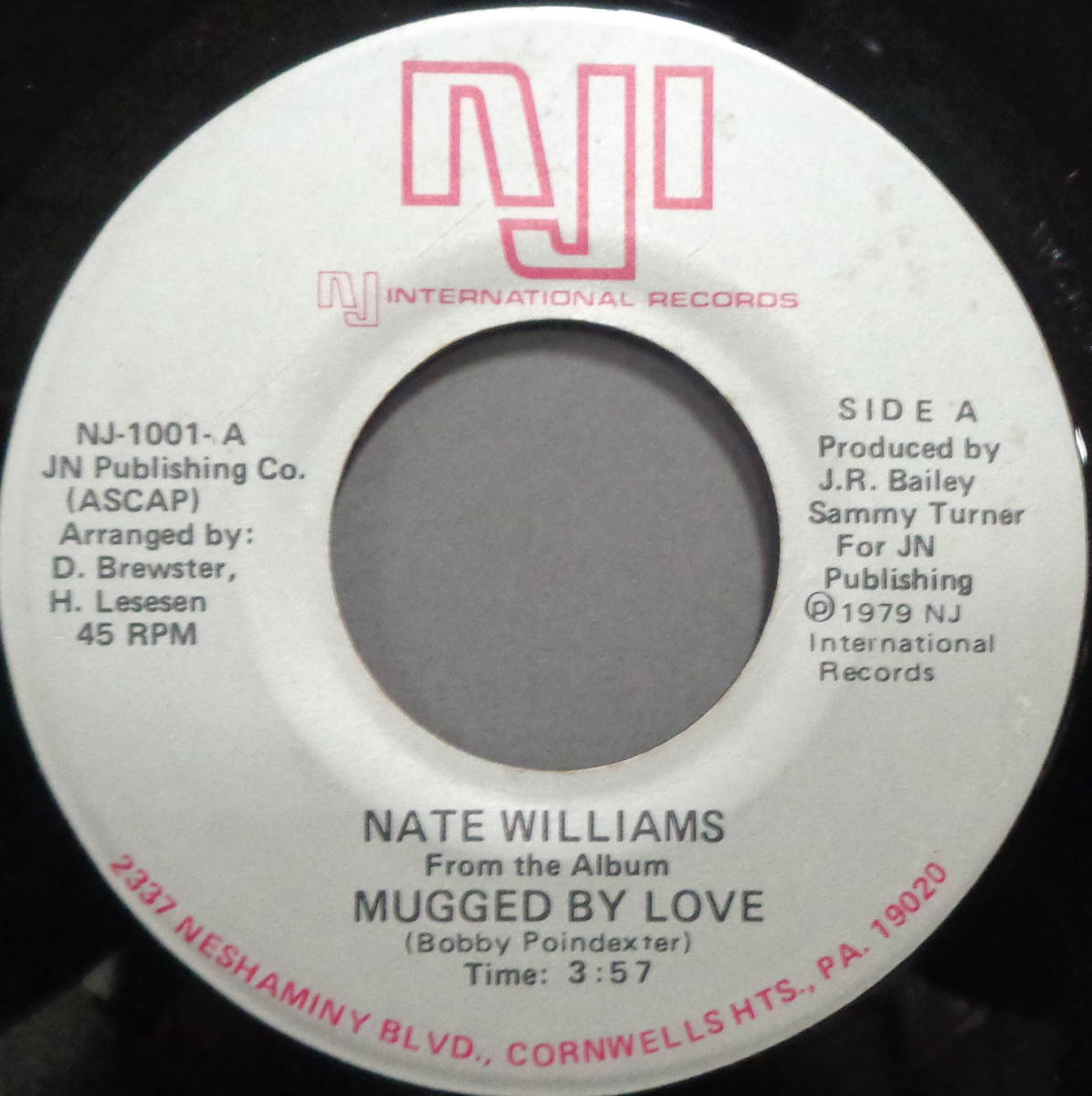 【SOUL 45】NATE WILLIAMS - MUGGED BY LOVE / OFFER YOU CAN'T REFUSE (s231125033) の画像1