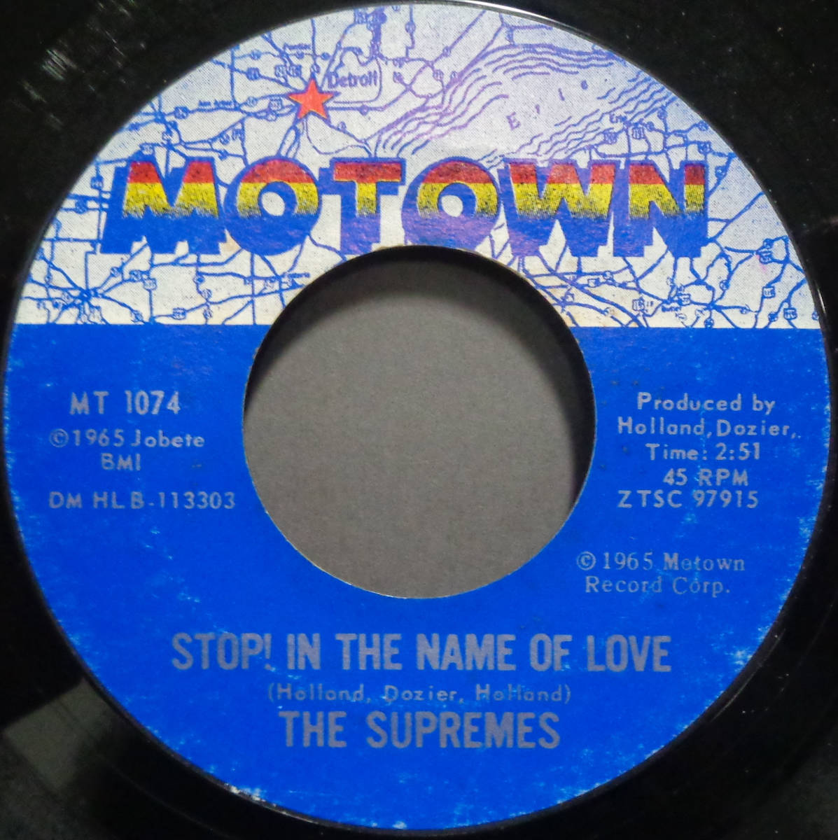 【SOUL 45】SUPREMES - STOP ! IN THE NAME OF LOVE / I'M IN LOVE AGAIN (s231113002)の画像1