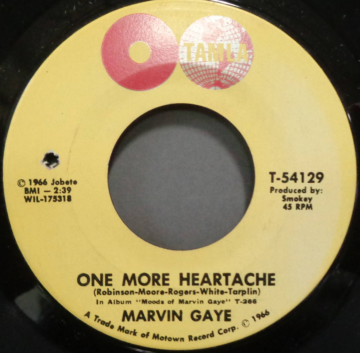 【SOUL 45】MARVIN GAYE - ONE MORE HEARTACHE / WHEN I HAD YOUR LOVE (s231116009)_画像1