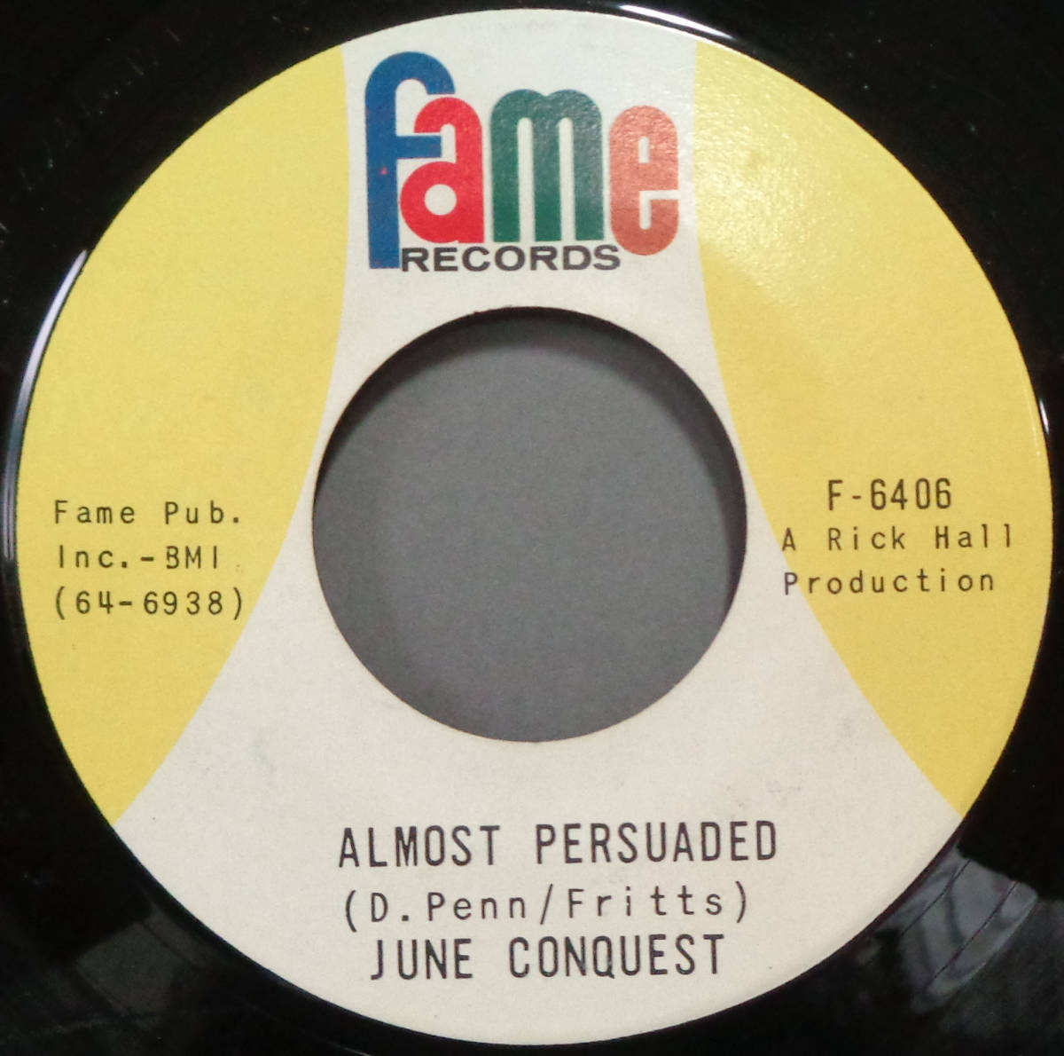 【SOUL 45】JUNE CONQUEST - ALMOST PERSUADED / PARTY TALK (s231121003) の画像1