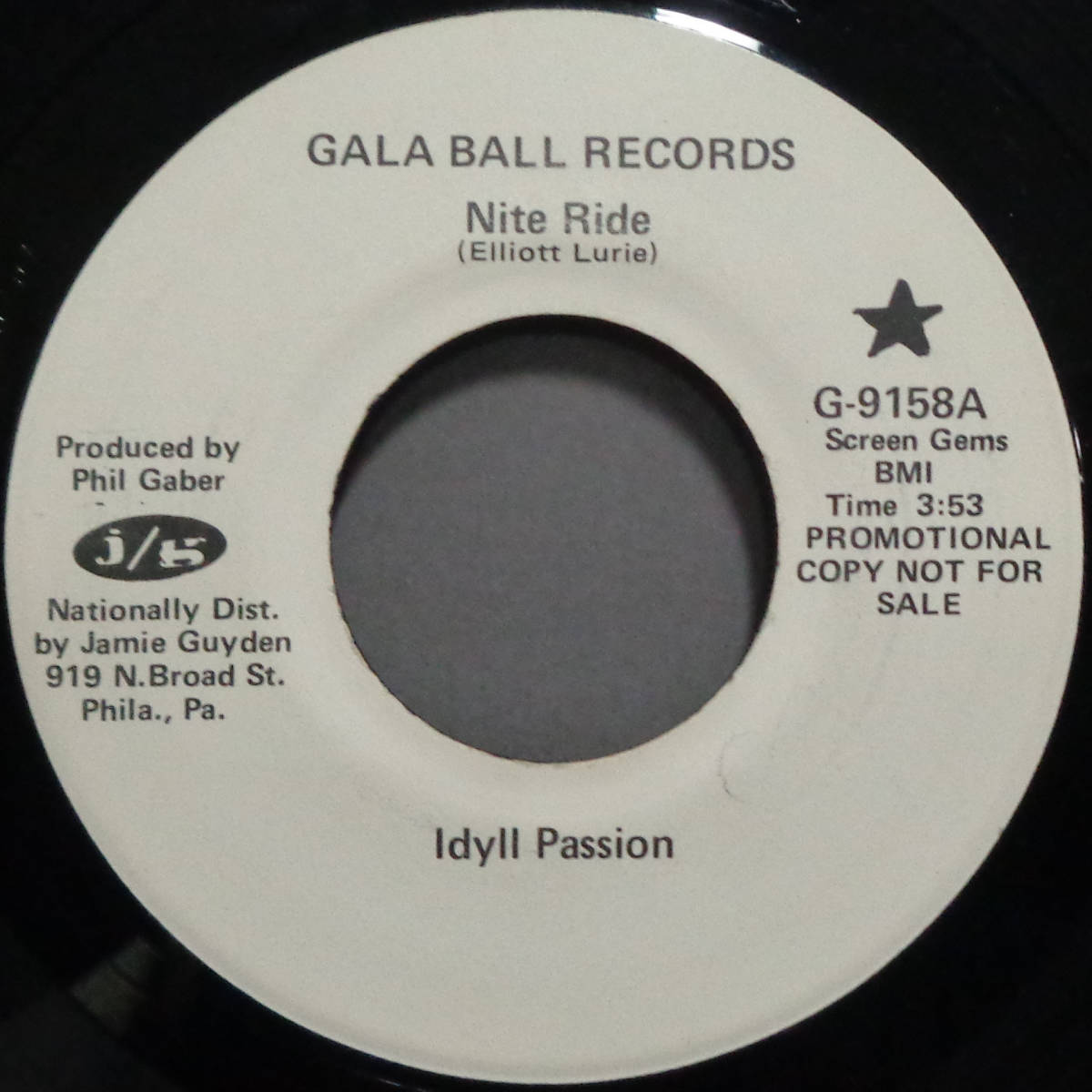 【SOUL 45】IDYLL PASSION - NITE RIDE / LADY (EVERYBODY KNOWS) (s231112010) *rare disco_画像1