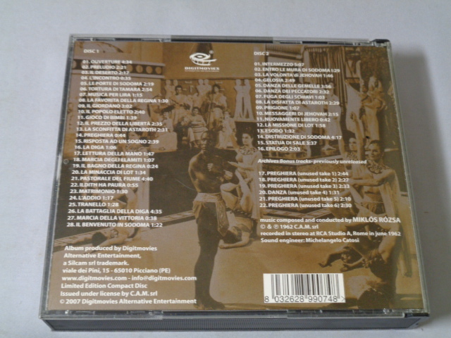 ミクロス・ローザ「ソドムとゴモラ」50曲入り・限定盤2CD_画像4