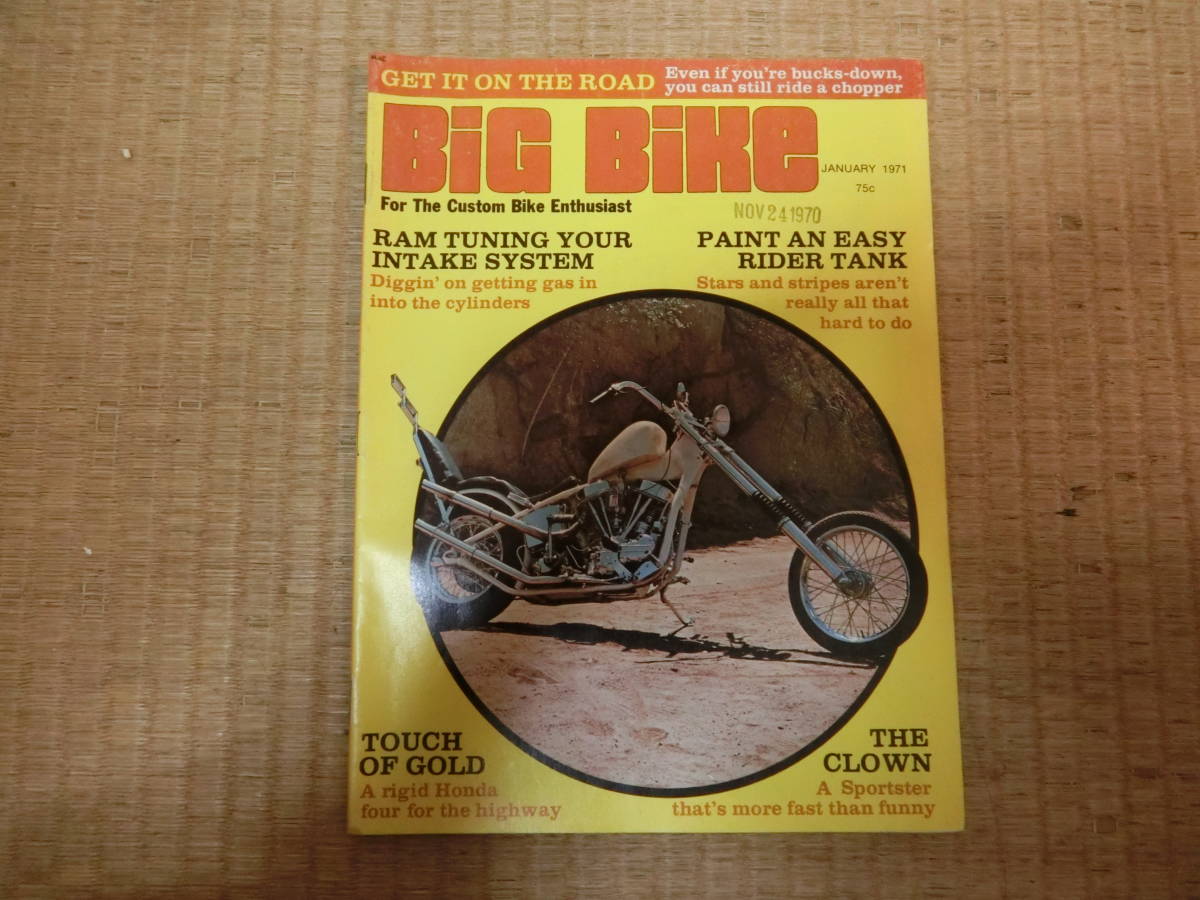 70s 当時物 ビンテージ チョッパー 雑誌 BB CHEATAH ナックル パン ショベル スポーツスター XL FXS FLH XLR アイアン ハーレー CB750k_BiG BiKe！
