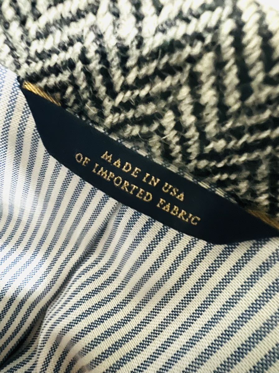 ブルックスブラザーズ Brooks Brothers ISETAN MENS別注ハリスツイードジャケット サイズ38相当　Made in USA_画像3