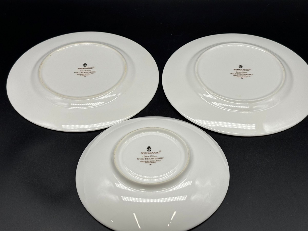 ★WEDGWOOD ウェッジウッド ワイルドストロベリー カップ2客 皿 小物入れ ジンジャーポット 花柄 フラワー 食器 ティーセット まとめ S133_画像8