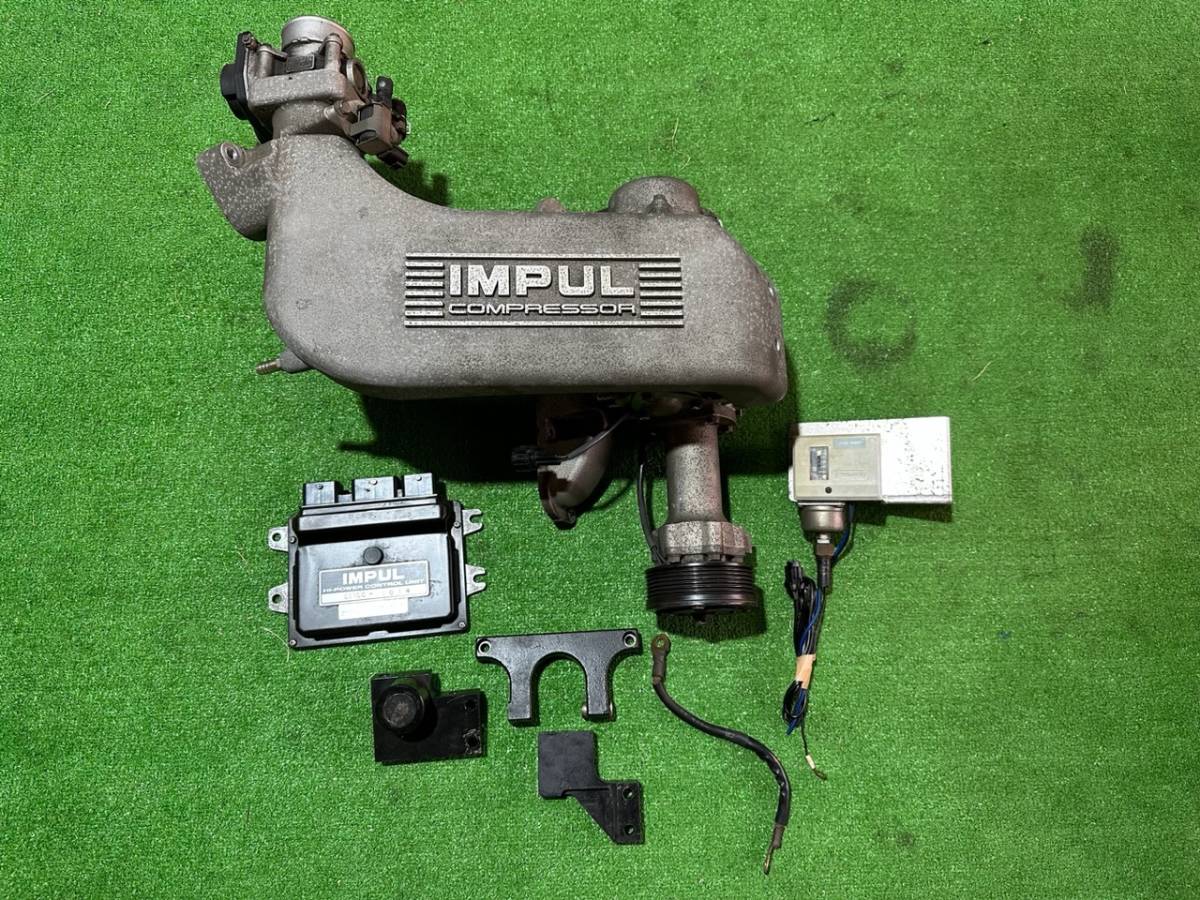 IMPUL インパル スーパーチャージャー OGURA CLUTCH C11 ティーダ ECU コンピューター HR15 実働外し …_画像1