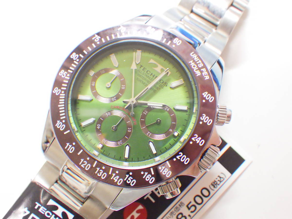 TECHNOSテクノス クロノグラフ クオーツ腕時計 T4251AI #227