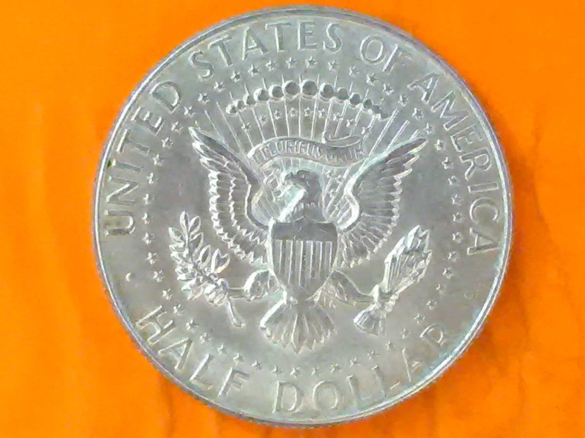 1円オーク：USA1968(D)年ケネディ1/2ドル銀貨1枚NO-892-K_画像3