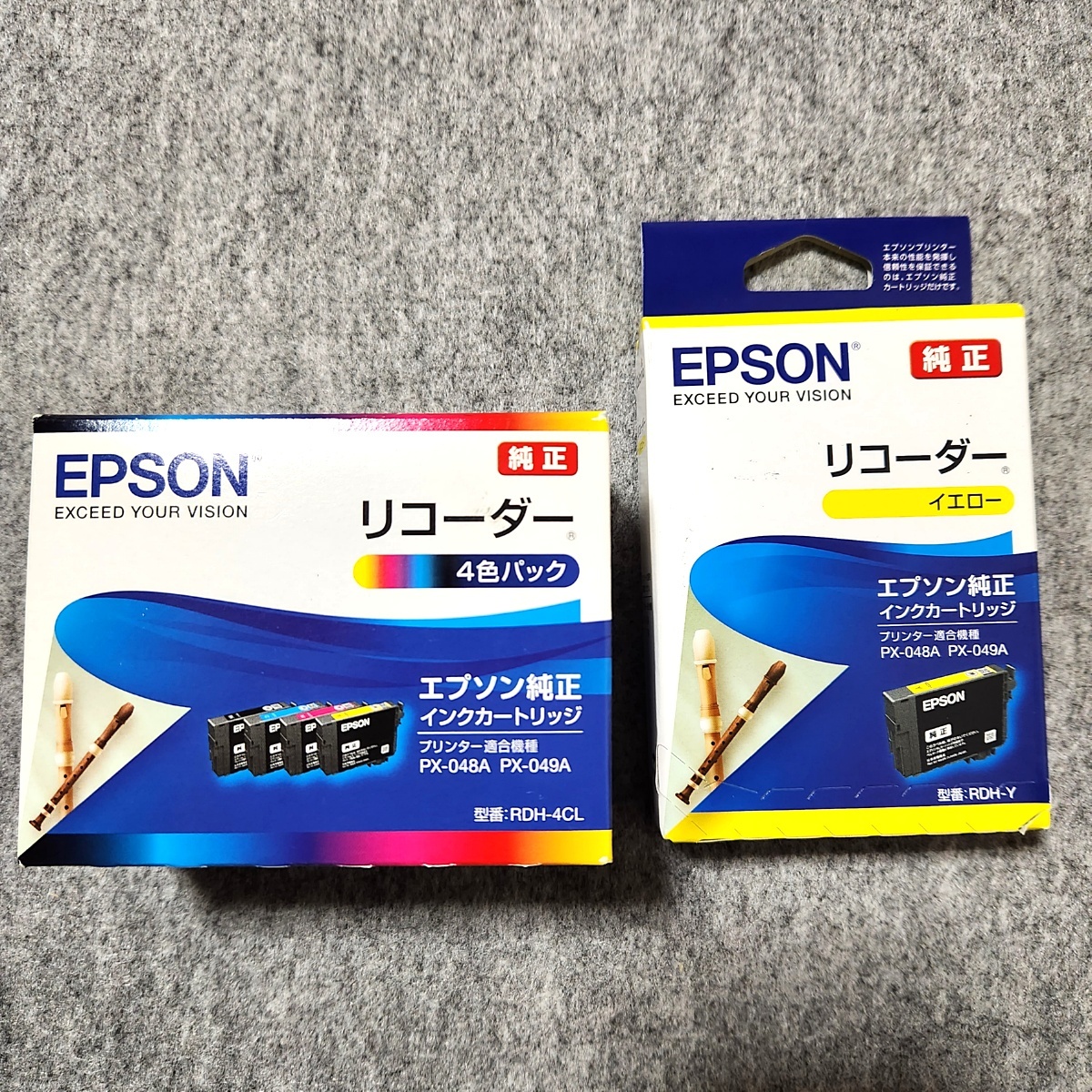 未開封 EPSON エプソン 純正インクカートリッジ リコーダー 4色パック