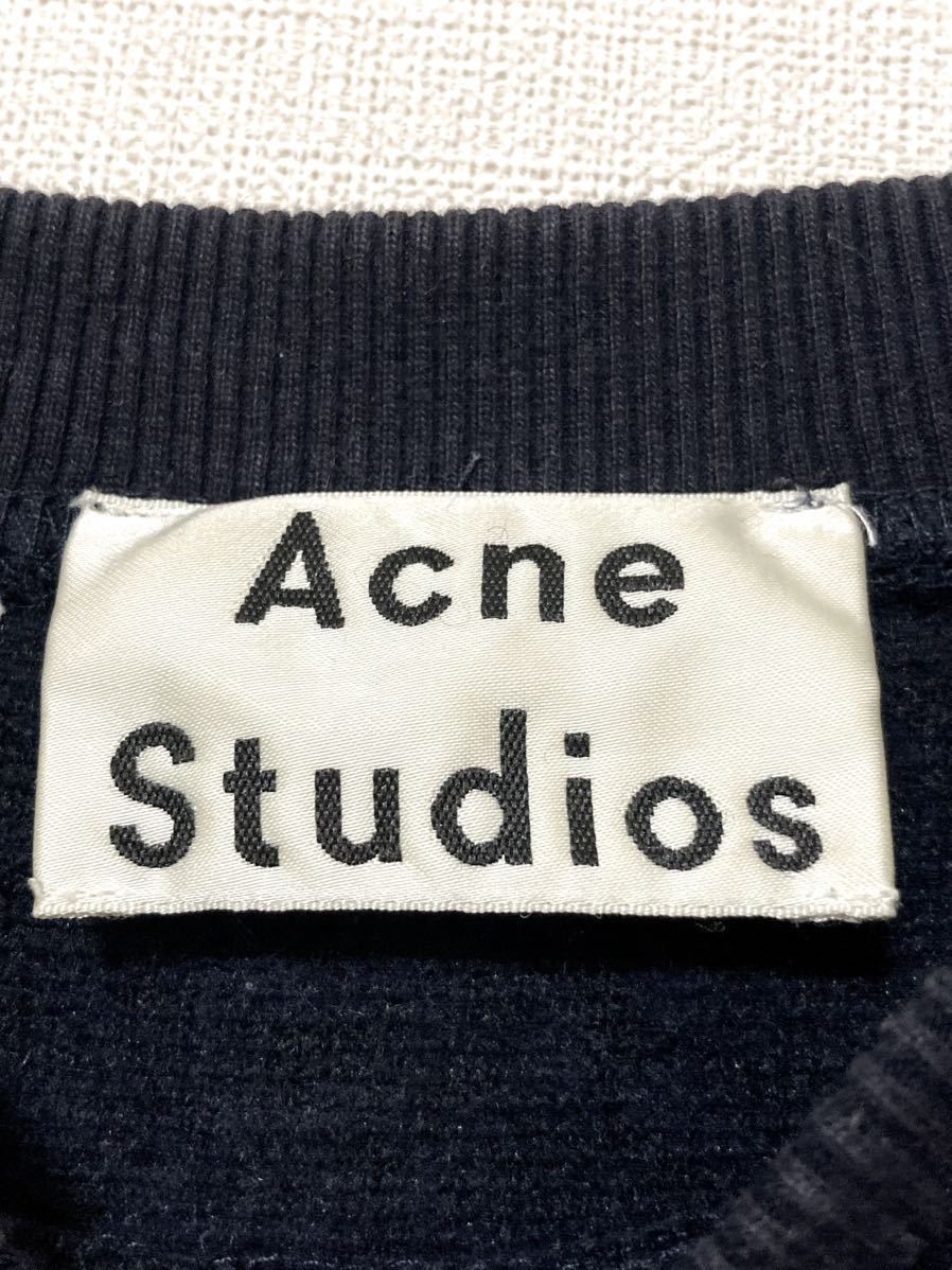 アクネストゥディオズ　acne studios ボア　スウェット　レディース　ウール　ニット　セーター ネイビー　紺　XXS トップス　プルオーバー