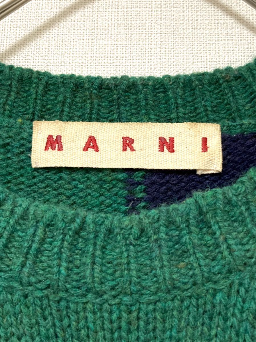 マルニ marni レディース 切り替え バイカラー ウール ニット マルニ marni レディース 切り替え バイカラー ウール ニット