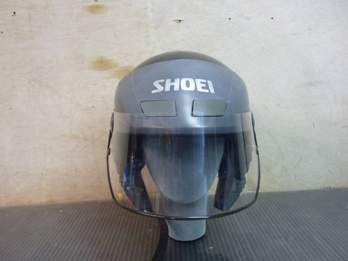 （Nz111552） SHOEI ショウエイ ジェットヘルメット H-1 Mサイズ表記ですがLサイズ相当 _画像9