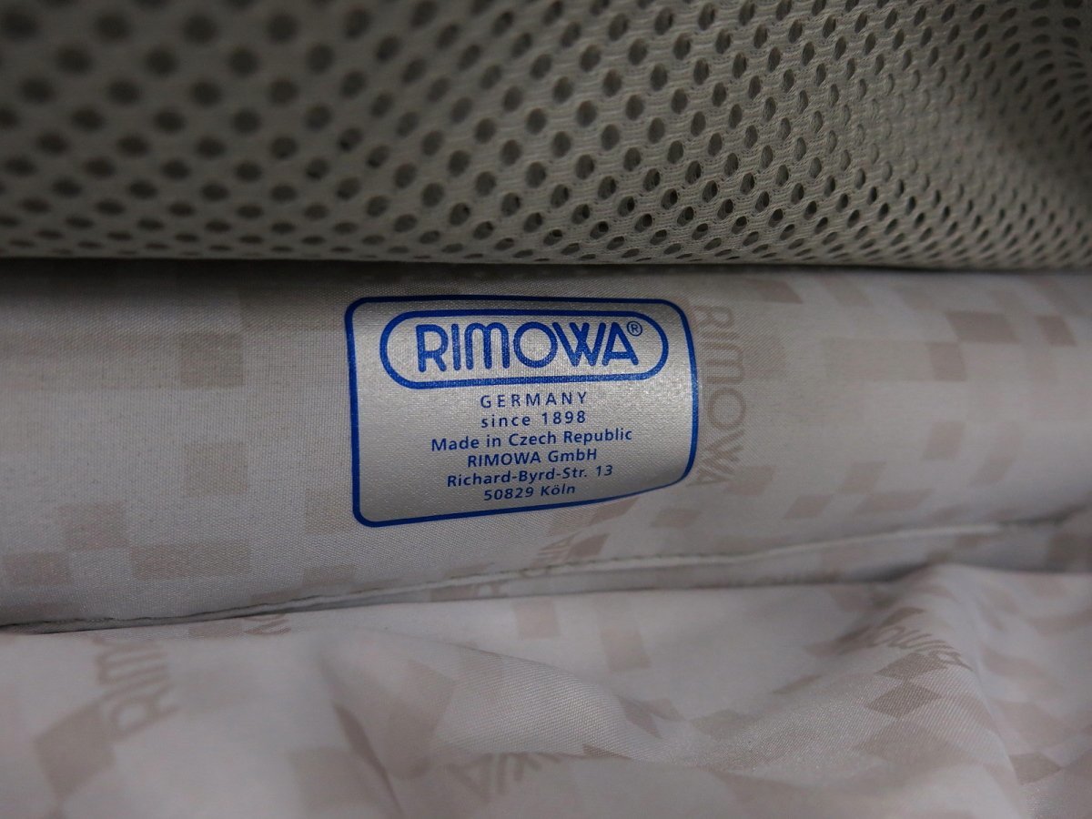 ★●未使用●RIMOWA リモア●サルサ16L●ポリカーボネート●2way スーツケース●ダークブラウン●肩掛け●機内持込みOK●タグ付き●B100_画像8