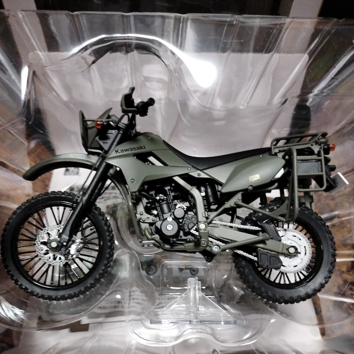 ● TOMYTEC「1/12 陸上自衛隊偵察用オートバイ」カワサキ KLX250 バイク 完成品 ミニカー リトルアーモリーの画像8