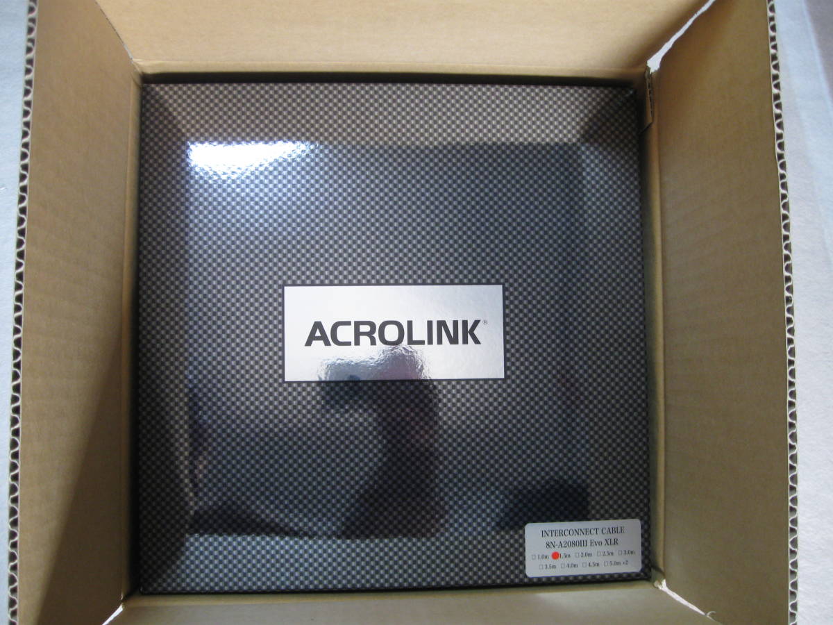 [ новый товар не использовался хранение товар ] Acrolink 8N-A2080Ⅲ Evolution XLR баланс кабель (1.5m) последний. ..
