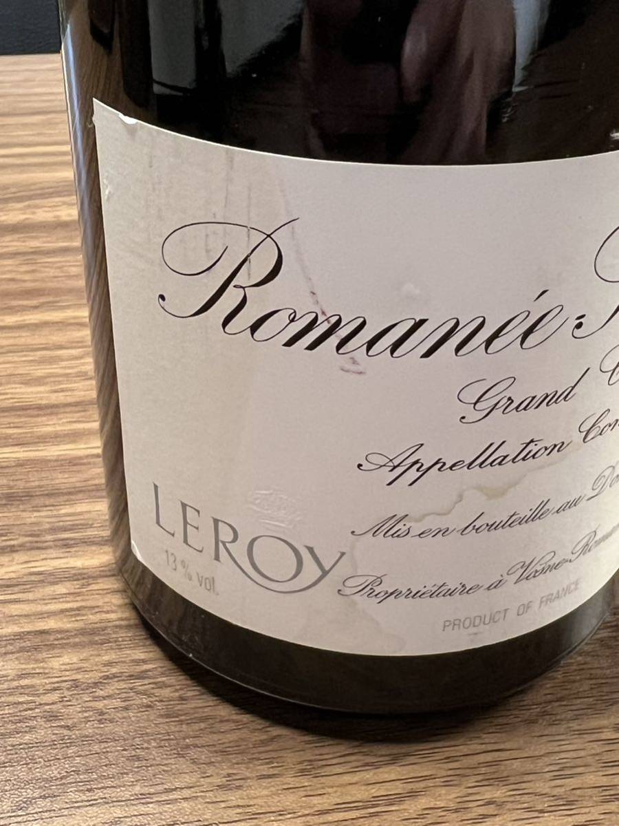 【未開栓】Domaine Leroy ドメーヌ・ルロワ ロマネ・サン・ヴィヴァン 2002 赤 ワイン 750ml 14度未満_画像3