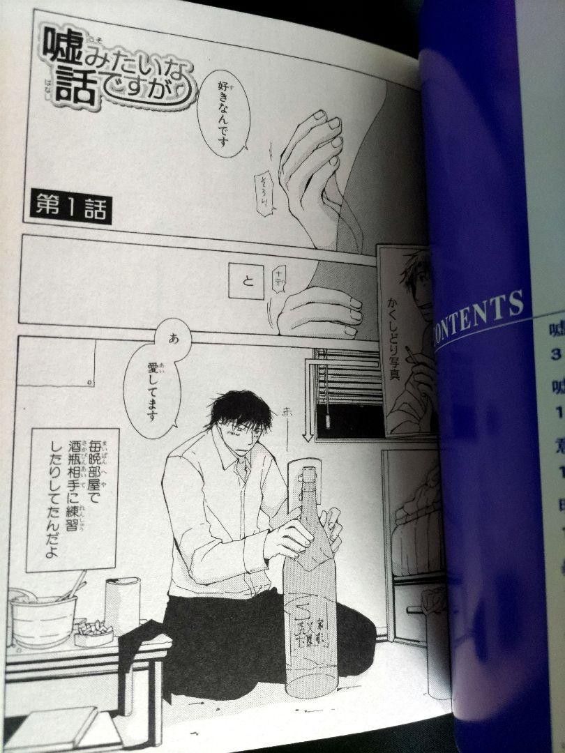 【匿名配送】BL漫画 「嘘みたいな話ですが」「BLコン！」2冊セット