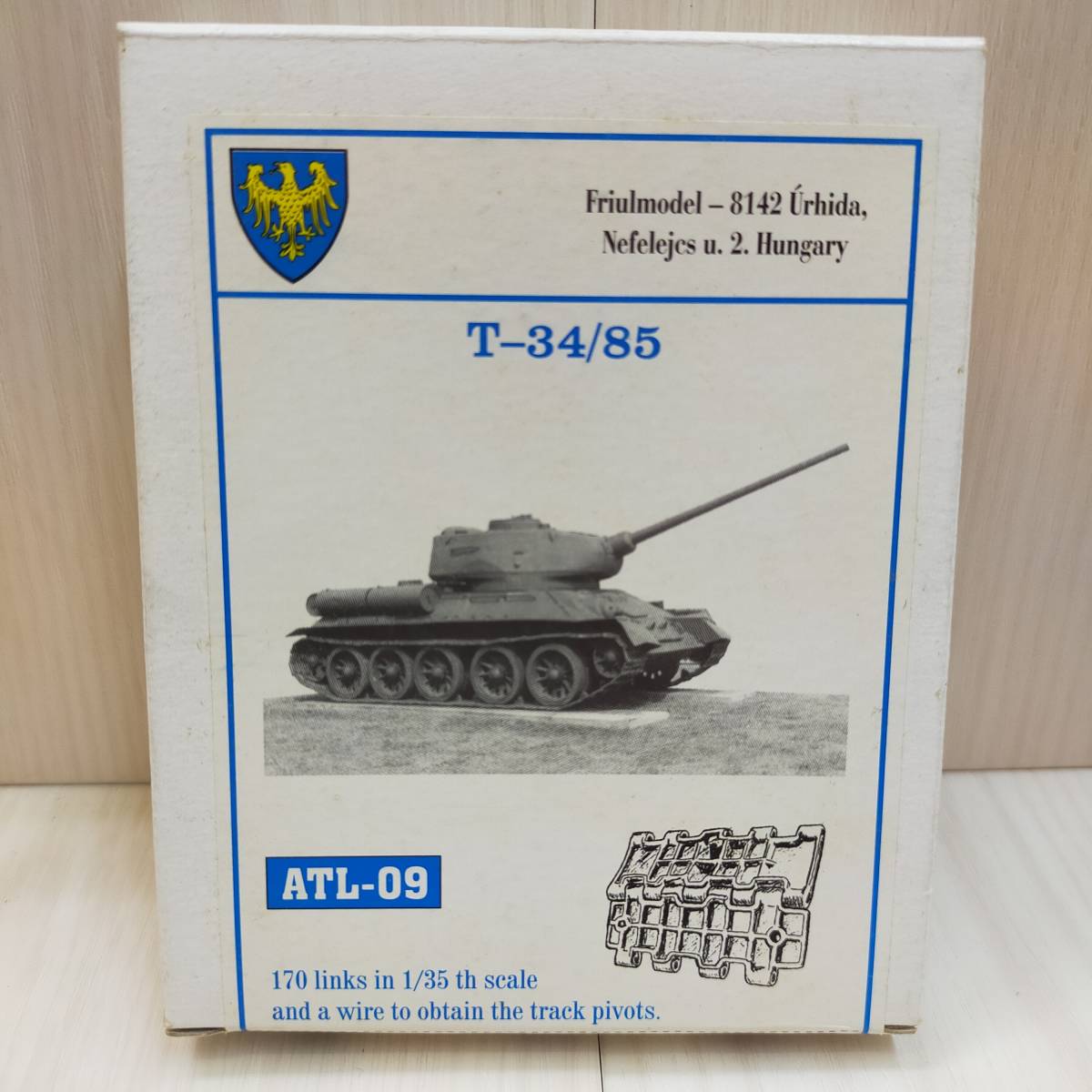 【 送料無料 】 未組立 ◆ FRIUL MODEL 1/35スケール T-34/85 金属製 可動 履帯 ATL-09 ディテールアップパーツ フリウルモデル 戦車 模型_画像1