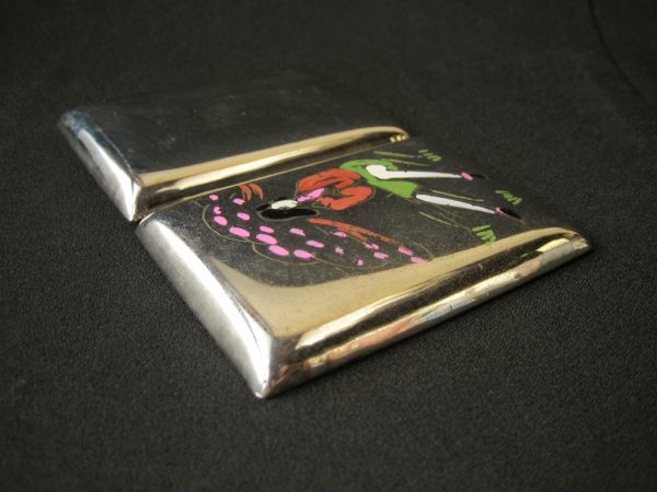  cigarette case USED antique retro Showa era cigarettes case smoke . inserting smoking .