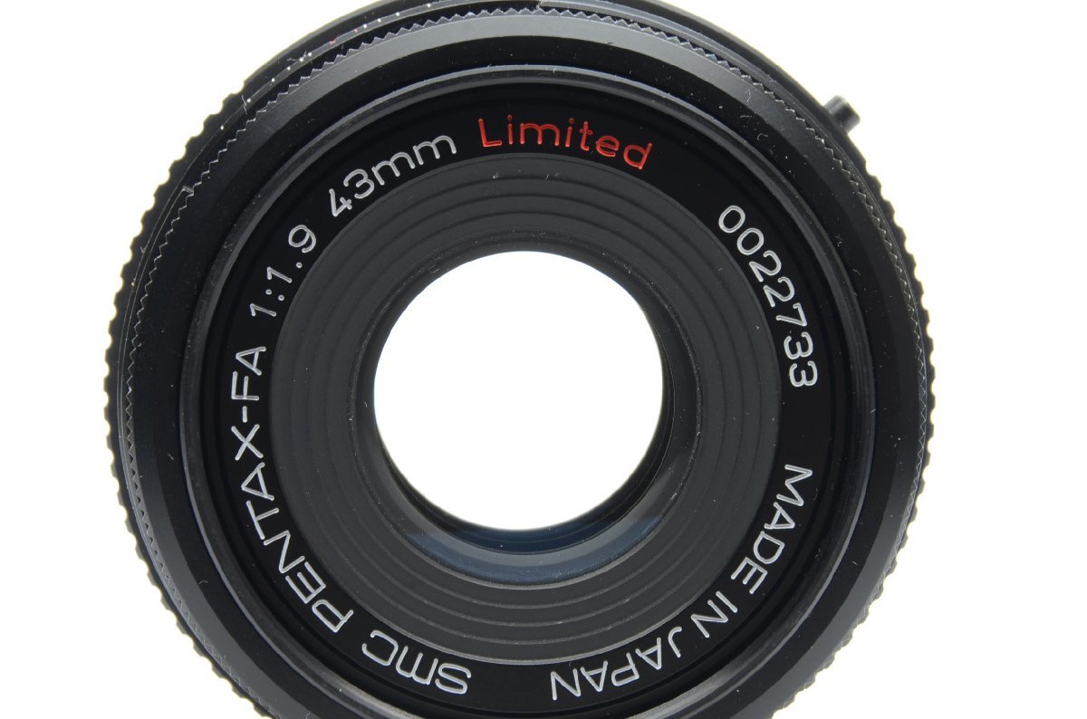 ペンタックス SMC PENTAX-FA 43mm F1.9 Limited ブラック オートフォーカス一眼レフ用レンズ_画像8
