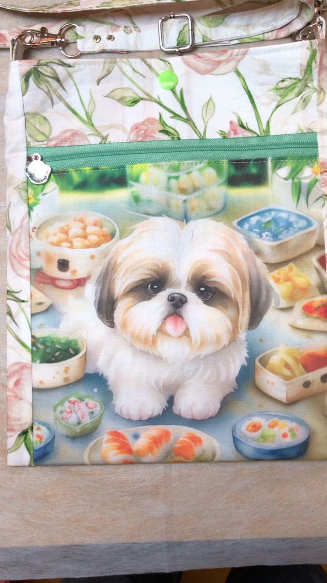 シーズーパネル ミニショルダーバック サコッシュ レア生地 ハンドメイド