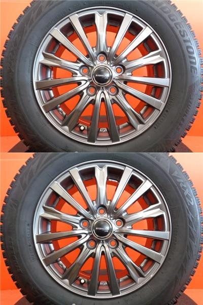 セレナ C25 C26 冬タイヤ ブリヂストン ブリザックVRX2 195/65R15 2022年製 シビラ 15インチ 中古 4本セット ランディ スタッドレス_画像3