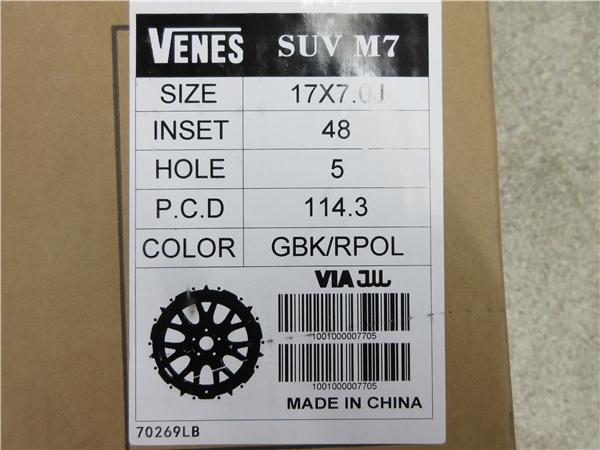 4本 ヴェネス VENES SUV M7 7.0J+48 5H-114.3 ブリヂストン BLIZZAK VRX3 2023年 215/60R17インチ RC オデッセイ e:HEV RV系 ヴェゼル_画像9