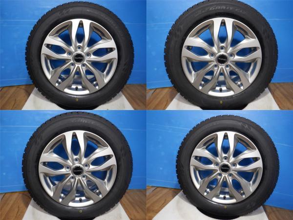 中古ホイール+新品スタッドレス4本 バルミナ DM-S 16x6.5J+54 5H114.3 + トーヨー OBSERVE GARIT GIZ 205/60R16 80系ノア ヴォクシー_画像2