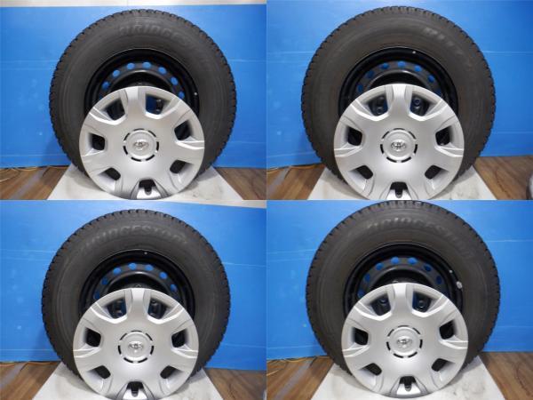 中古スタッドレスセット ハイエース純正スチール 15x6J+35 6H139.7 + ブリヂストン BLIZZAK VL1 195/80R15 ハイエース ボンゴバン_画像2