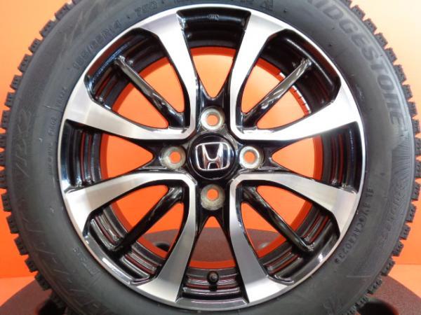 N-WGN N-ONE 冬タイヤ 新品 ブリヂストン ブリザックVRX2 155/65R14 2023年製 中古 N-BOX純正 14インチ 4本セット スタッドレス_画像4