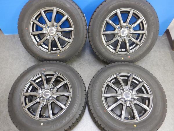 【E12ノートに】2021年製 国産 バリ溝タイヤ【185/70R14 88Q】美品ホイール WEDS JOKER SHAKE GOODYEAR ICENAVI7 フィールダー等_画像1