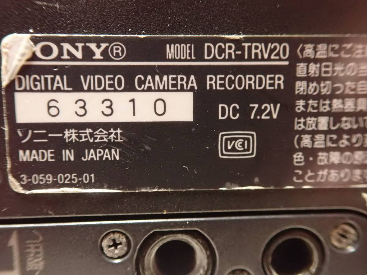 SONY ソニー DCR-TRV20 Mini DV ビデオカメラ -310_画像10