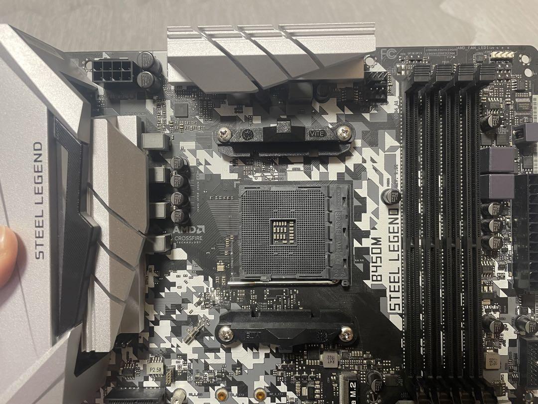 ASRock B450M STEEL LEGENG Micro-ATX マザーボード 中古動作確認済み_画像2